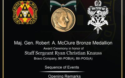 McClure Award at Fort Liberty, North Carolina December 6, 2024 at 9:30 a.m.